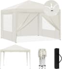 EUGAD Faltpavillon Wasserfest Winterfest mit Seitenwänden Fenstern Tasche Bild 2