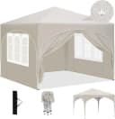 EUGAD Pavillon 3x3 m mit 4 Seitenwänden und Fenstern Bild 2