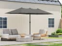 EUGAD Sonnenschirm Outdoor UPF50+ mit Kurbelmechanismus Bild 1