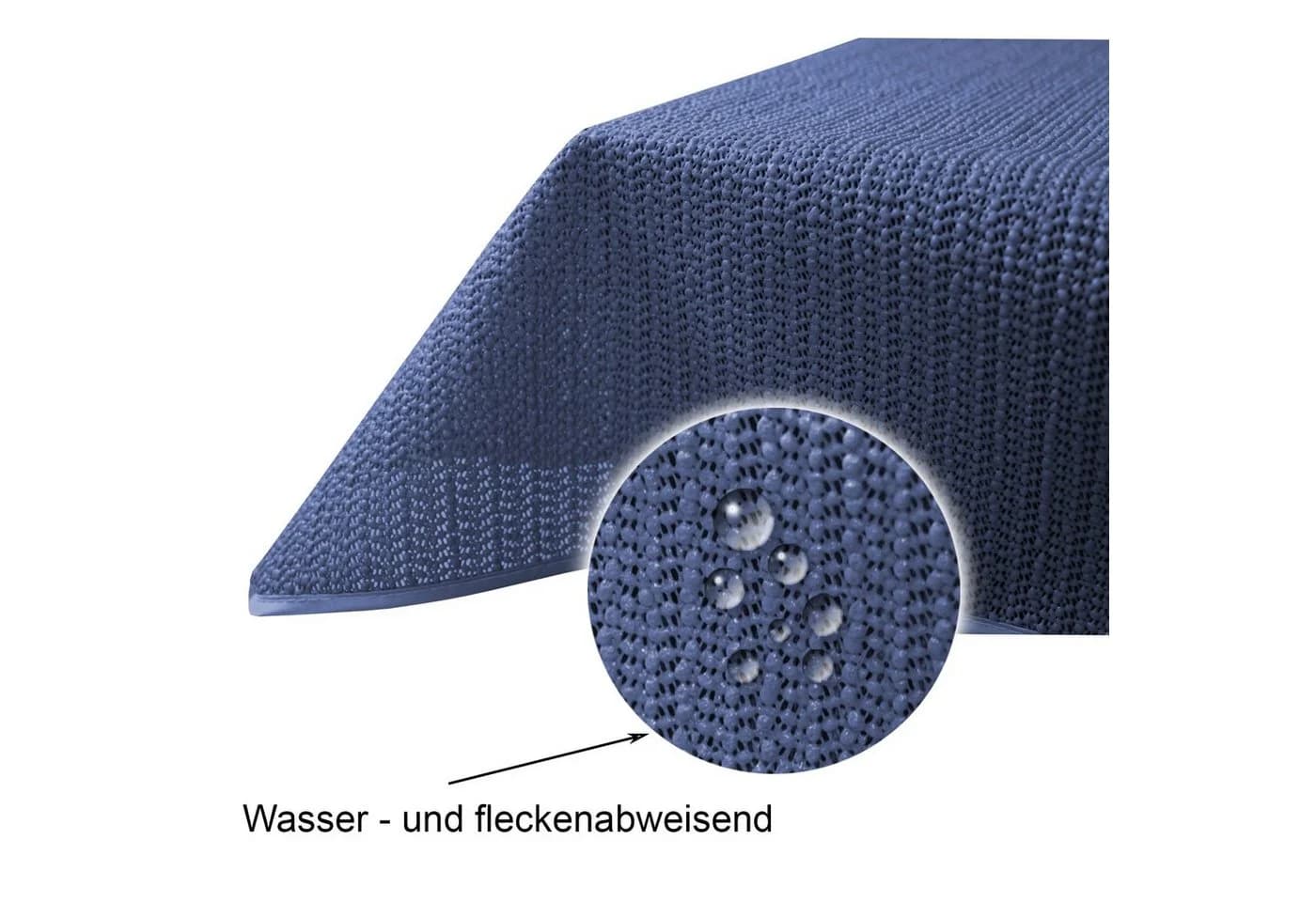 Haus und Deko PVC Tischdecke Outdoor Blau Rutschfest Wetterfest - Bild 5