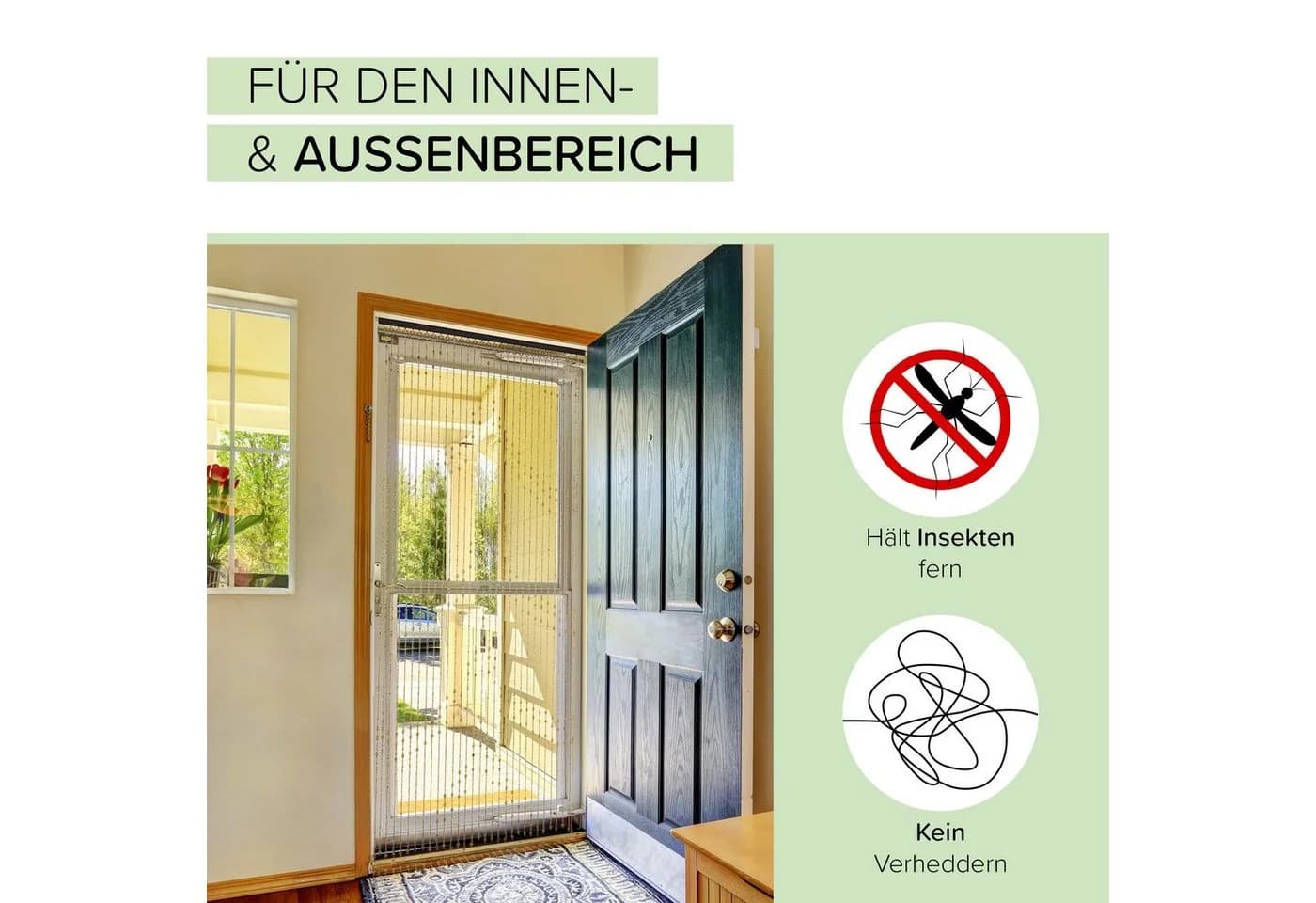 Kobolo Türvorhang Holzperlenvorhang Samara Transparent - Bild 3