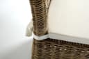 Kobolo Rattanstuhl NEWPORT Hochlehner Grau Kubu Grey mit Kissen Bild 5