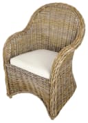 Kobolo Rattansessel BOSTON NEW Rattan Kubu Grey Bild 2