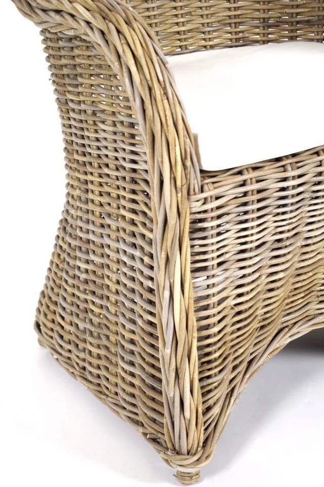 Kobolo Rattansessel BOSTON NEW Rattan Kubu Grey - Bild 3