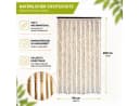 Kobolo Türvorhang Bambusvorhang BAMBOO Braun Natur Ösen Transparent Bild 1
