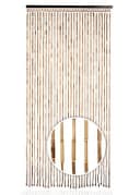 Kobolo Türvorhang Bambusvorhang BAMBOO Braun Natur Ösen Transparent Bild 2