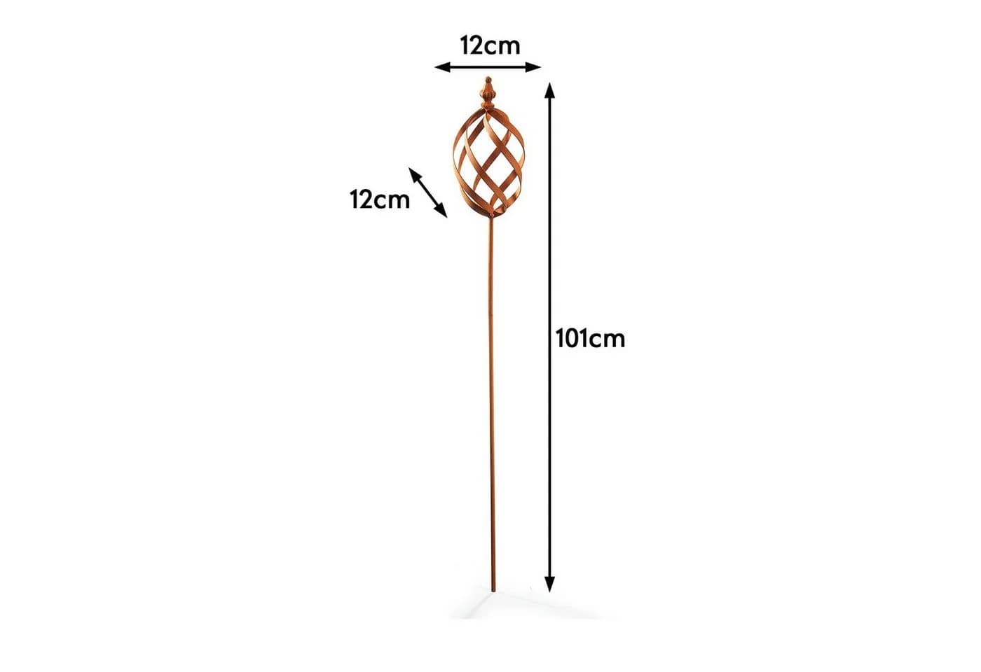 Kobolo Dekostecker RUSTY MARBLE Rostoptik Metall - Bild 3
