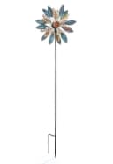 Kobolo Gartenstecker Windrad XXL Metall Braun Ornament Bild 1