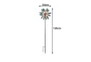Kobolo Gartenstecker Windrad XXL Metall Braun Ornament Bild 4