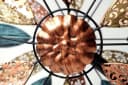 Kobolo Gartenstecker Windrad XXL Metall Braun Ornament Bild 5