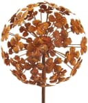 Kobolo Gartenstecker Rusty Flower Ball 2er Set Metall Bild 3