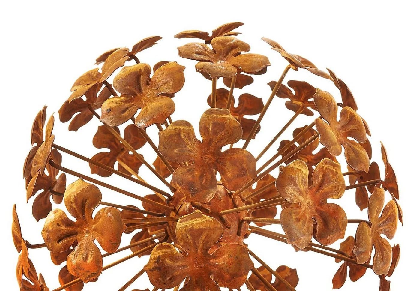 Kobolo Gartenstecker Rusty Flower Ball 2er Set Metall - Bild 5