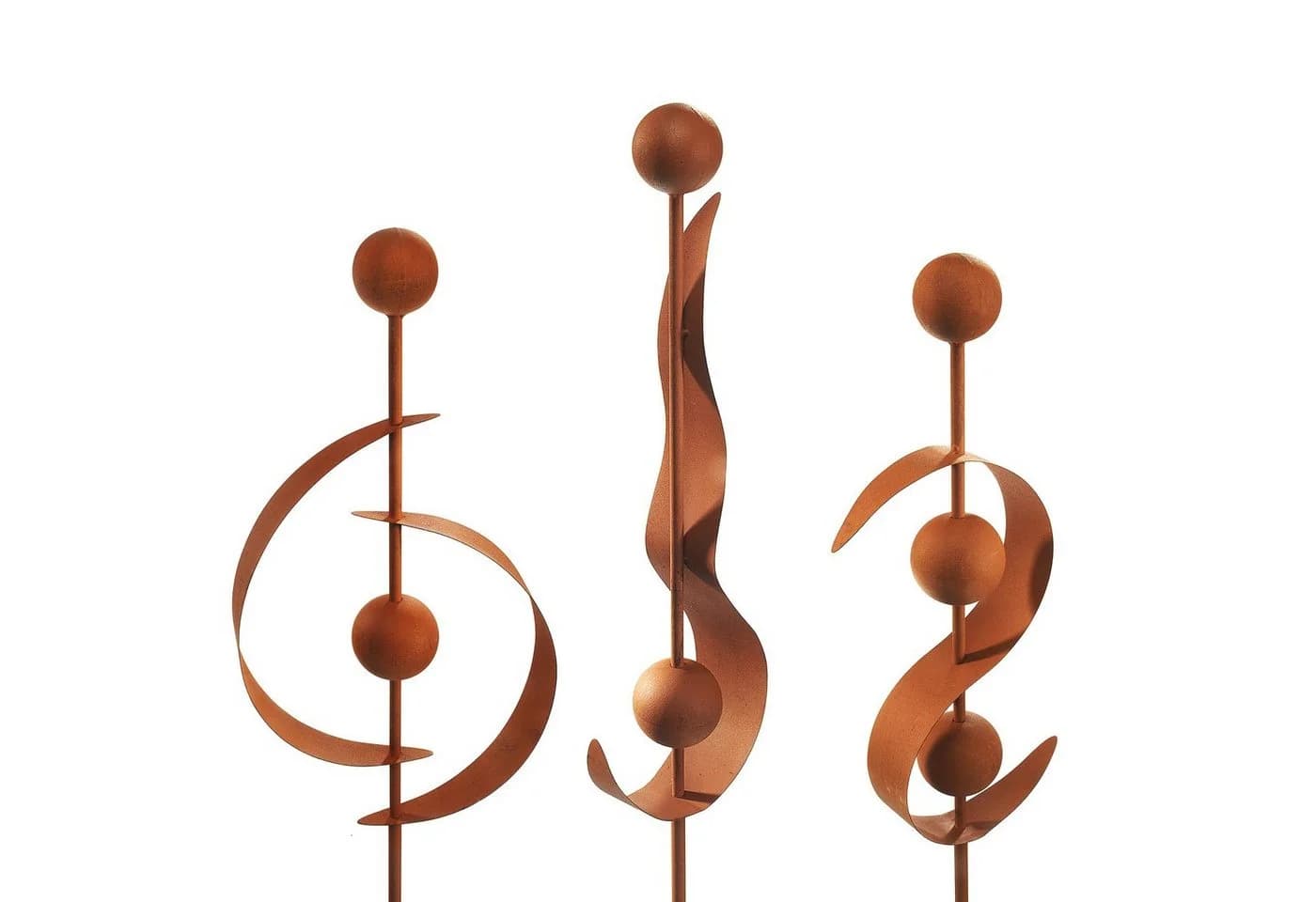 Kobolo Gartenstecker 3er Set RUSTY Rostoptik Metall Deko - Bild 2