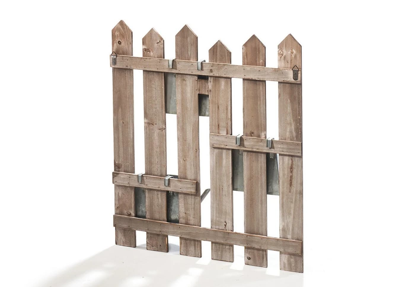 Kobolo Blumentopf Blumenkasten aus Holz - 3 Metallbehälter mit Haken Braun - Bild 5