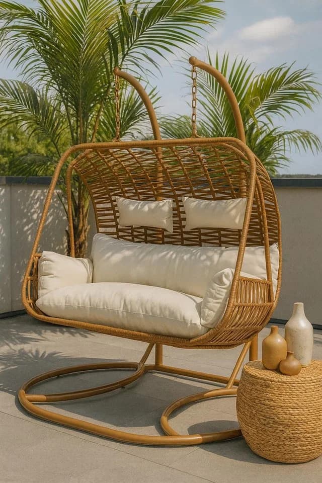Kobolo Hängesessel Polyrattan 2 Personen