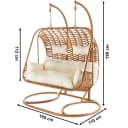 Kobolo Hängesessel Polyrattan 2 Personen Bild 3