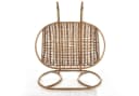Kobolo Hängesessel Hängekorb MAKENA Polyrattan Braun für 2 Personen Bild 4