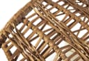 Kobolo Hängesessel Hängekorb MAKENA Polyrattan Braun für 2 Personen Bild 5