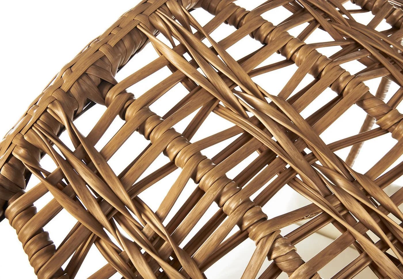 Kobolo Hängesessel Hängekorb MAKENA Polyrattan Braun für 2 Personen - Bild 5