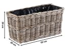 Kobolo Blumenkasten LAURO Rattan Pflanzkübel Bild 3