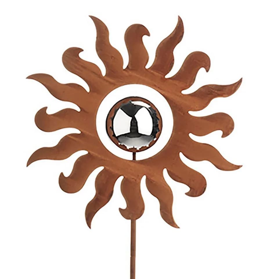 Kobolo Gartenstecker FREYA Sonne Rostoptik - Bild 2