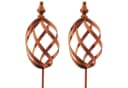 Kobolo Dekostecker RUSTY MARBLE Rostoptik 2er Set Metall Bild 2