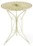 Kobolo Beistelltisch Gartentisch Mediterran Mosaikoptik 71x61cm Bild 2