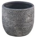 Kobolo Pflanztopf STONE groß grau Fiberglas mit Entwässerungsloch Bild 2