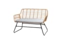 IDIMEX Gartenlounge-Set RIVIERA Outdoor Lounge Set Zweisitzer 2 Sessel Beistelltisch Braun Bild 4