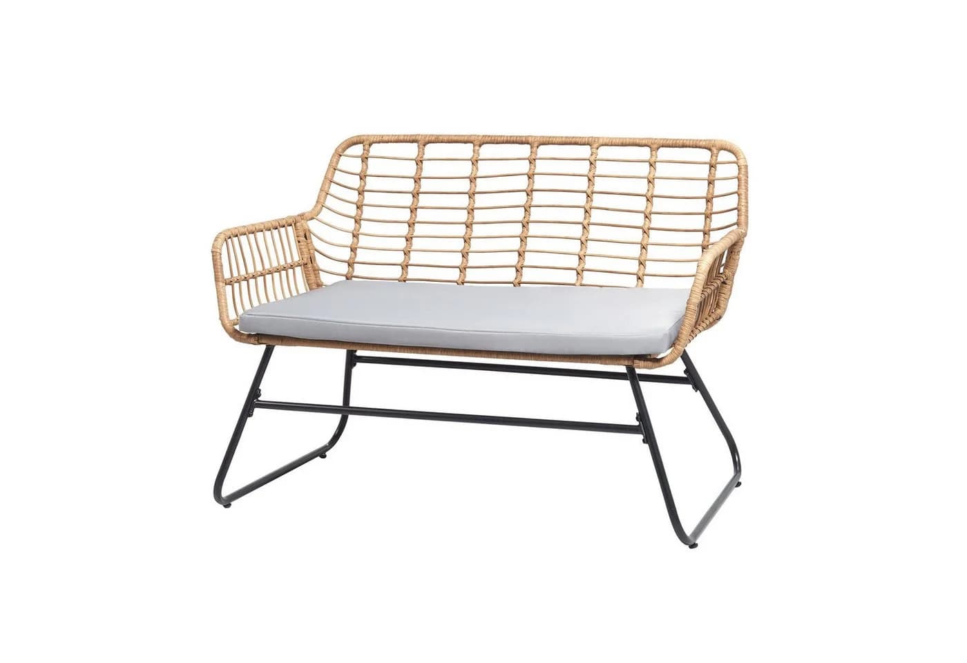 IDIMEX Gartenlounge-Set RIVIERA Outdoor Lounge Set Zweisitzer 2 Sessel Beistelltisch Braun - Bild 4