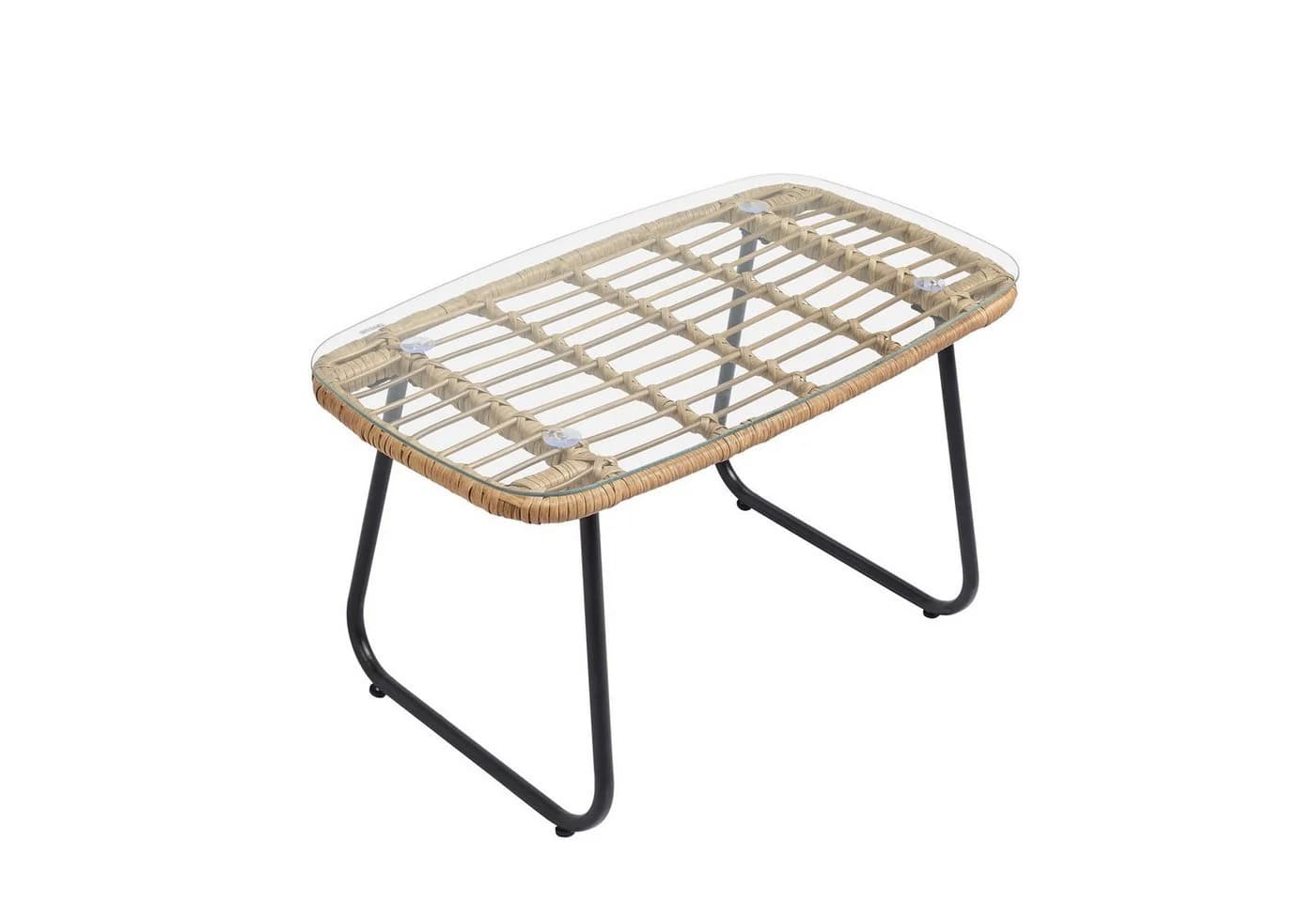 IDIMEX Gartenlounge-Set RIVIERA Outdoor Lounge Set Zweisitzer 2 Sessel Beistelltisch Braun - Bild 5