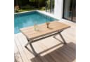 IDIMEX Gartentisch WINDY Outdoor Tisch Aluminium WPC Champagner Bild 2