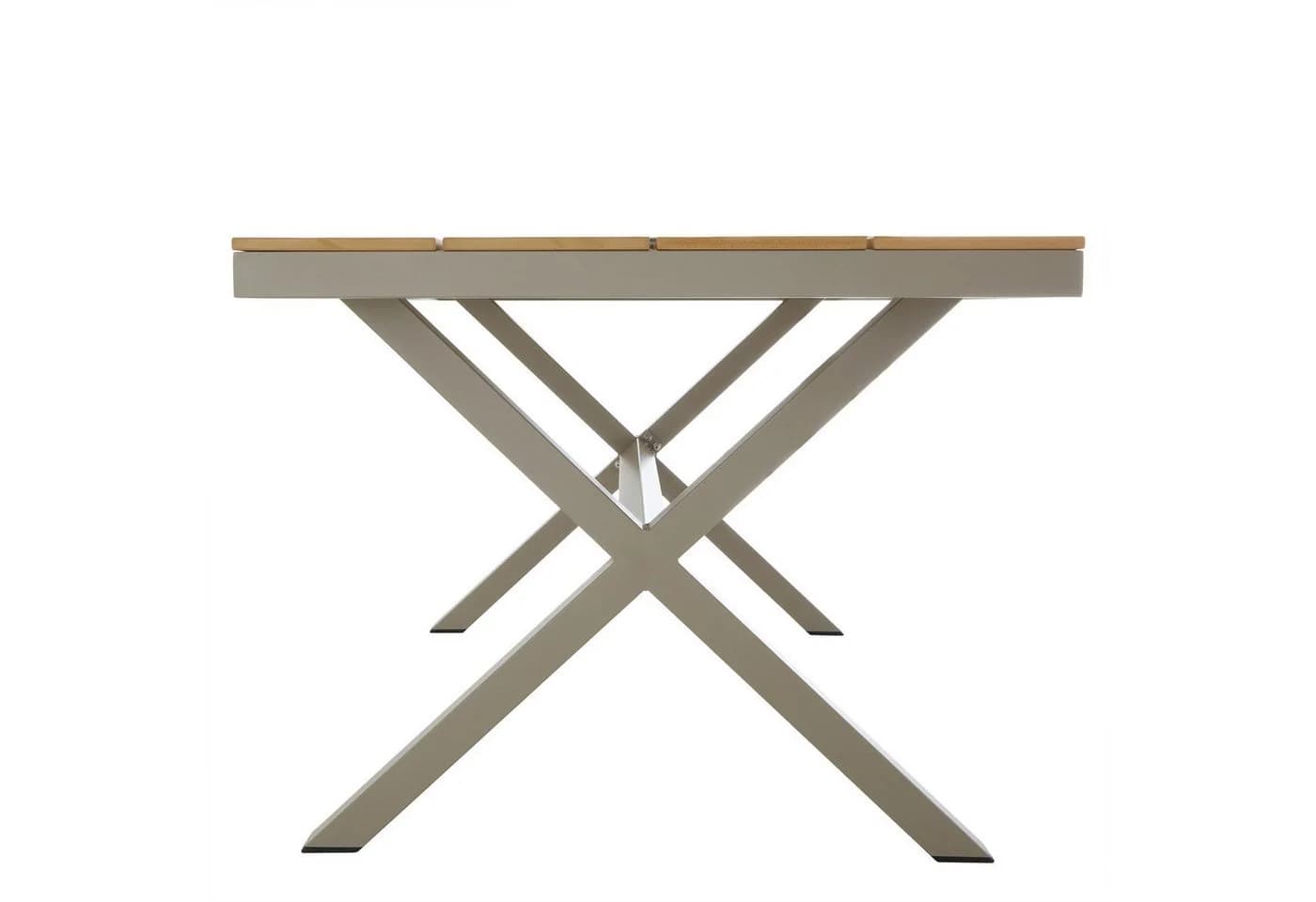 IDIMEX Gartentisch WINDY Outdoor Tisch Aluminium WPC Champagner - Bild 5