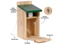 Dobar Vogelhaus Nistkasten Eazy Flachdach inkl. WiFi Kamera und Solar-Panel Grün Bild 4