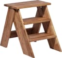 Dobar Tritthocker Eichenholz Beige Geölt Klappbar Garten Bild 2
