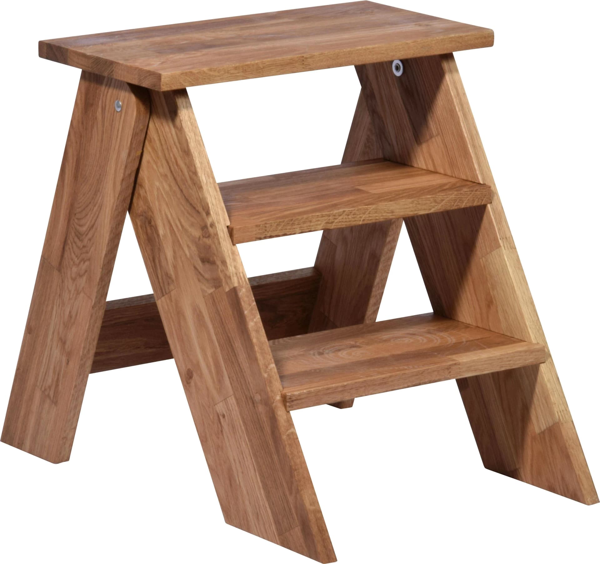 Dobar Tritthocker Eichenholz Beige Geölt Klappbar Garten - Bild 2