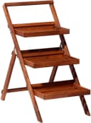 Dobar Klappbare Pflanztreppe mit drei Stufen Braun Bild 5