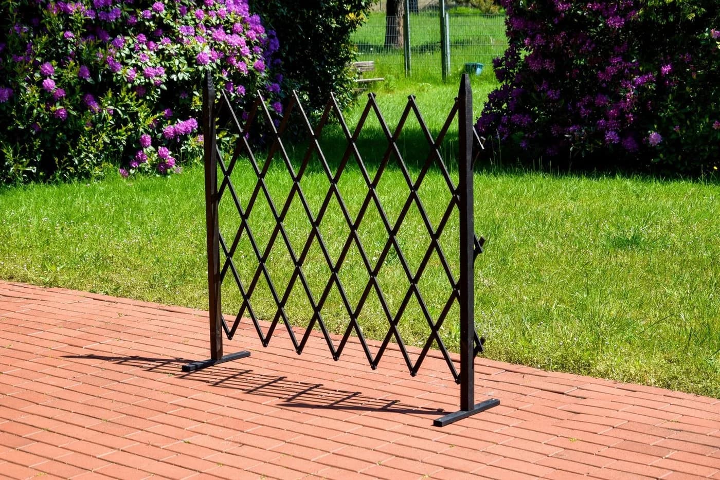 DOBAR Faltbares Rankgitter Schwarz Garten Sichtschutz - Bild 3