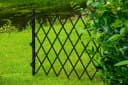 DOBAR Faltbares Rankgitter Schwarz Garten Sichtschutz Bild 5