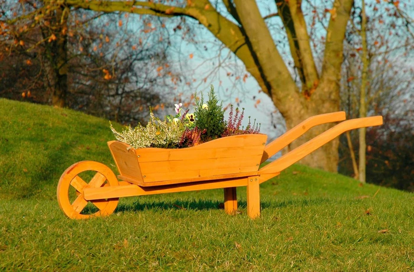 dobar Pflanzkübel Schubkarre, BxTxH: 29x107x30 cm - Bild 4