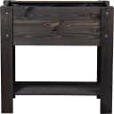 Urbanes Hochbeet aus Holz in Anthrazit Bild 1