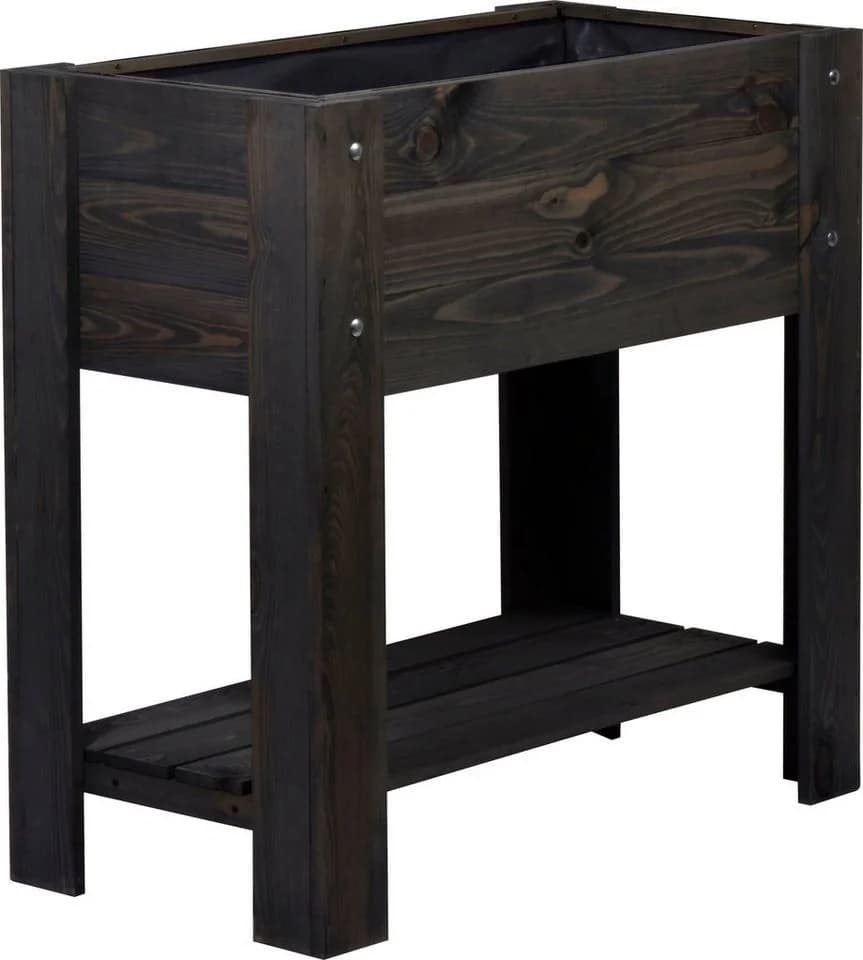 Urbanes Hochbeet aus Holz in Anthrazit - Bild 4