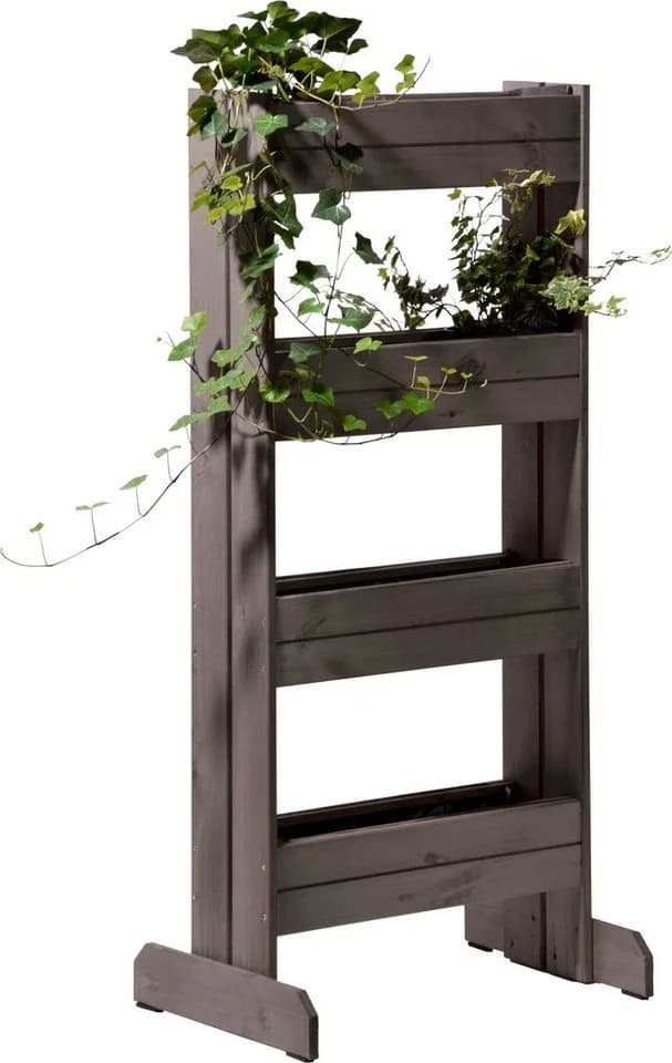 Dobar Vertikales Blumenbeet mit 4 Pflanzkästen Anthrazit - Bild 3