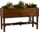 Dobar Hochbeet mit Ablagefläche Kiefer Braun Bild 3