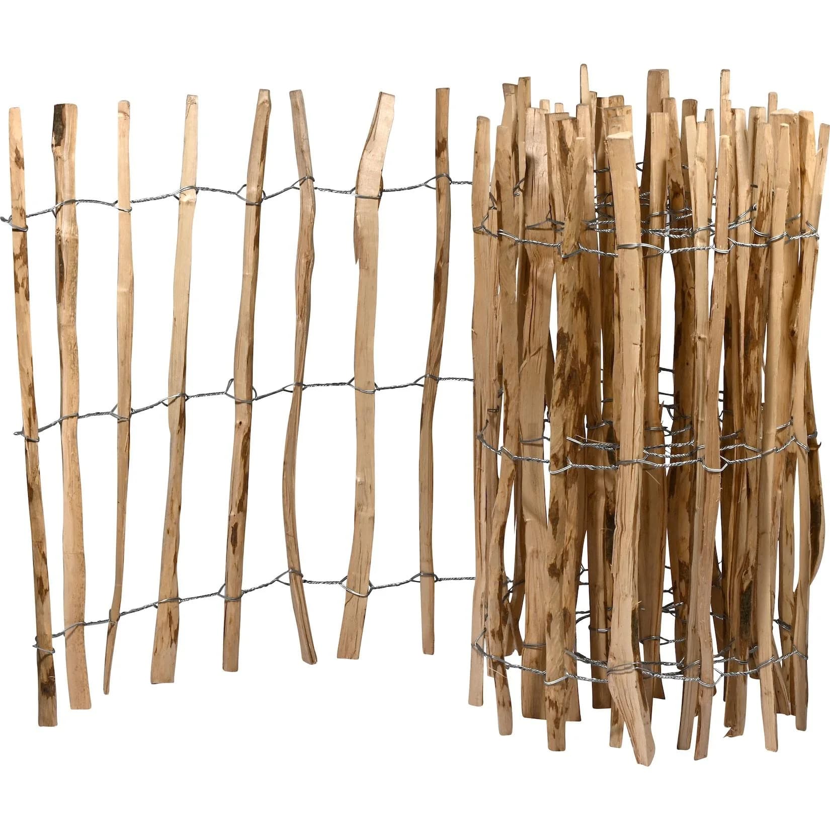 Dobar Staketen-Zaun Haselnuss 90x500cm