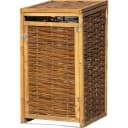 Dobar Mülltonnenbox Braun Holzwerkstoff UV-beständig Bild 1