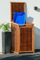 Dobar Mülltonnenbox Braun Holzwerkstoff UV-beständig Bild 2