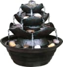 Dobar Zimmerbrunnen Schwarz Polyresin 4 Schalen Bild 3