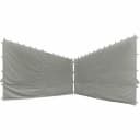 SIENA GARDEN Pavillonseitenteil Hellgrau Polyester 2 Stk. Bild 1