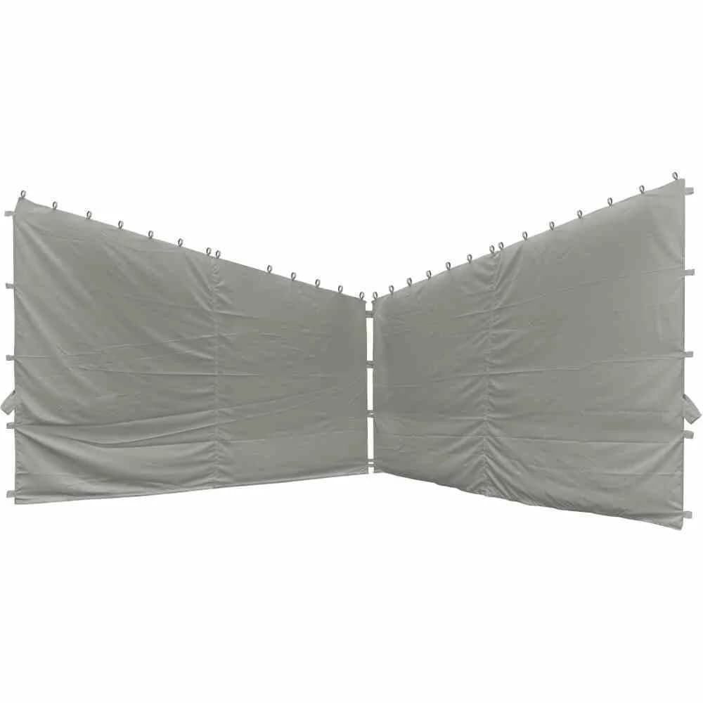 SIENA GARDEN Pavillonseitenteil Hellgrau Polyester 2 Stk.